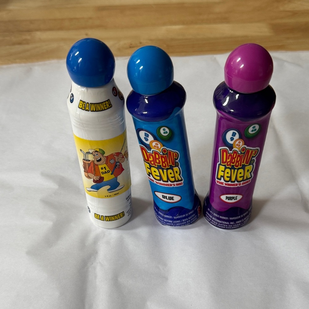 Bingo Dauber Set - Blue, Purple, and White